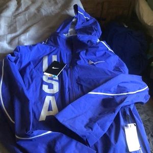 Brand new Nike Olympic team rain coat